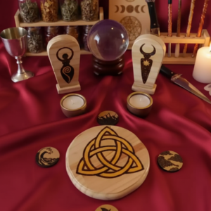 Altar Wiccano Triqueta